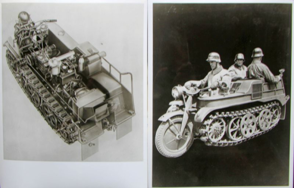 NSU Chain Motorcycle HK 101 Africacorps 1940 eight Factoryphotos (10144)